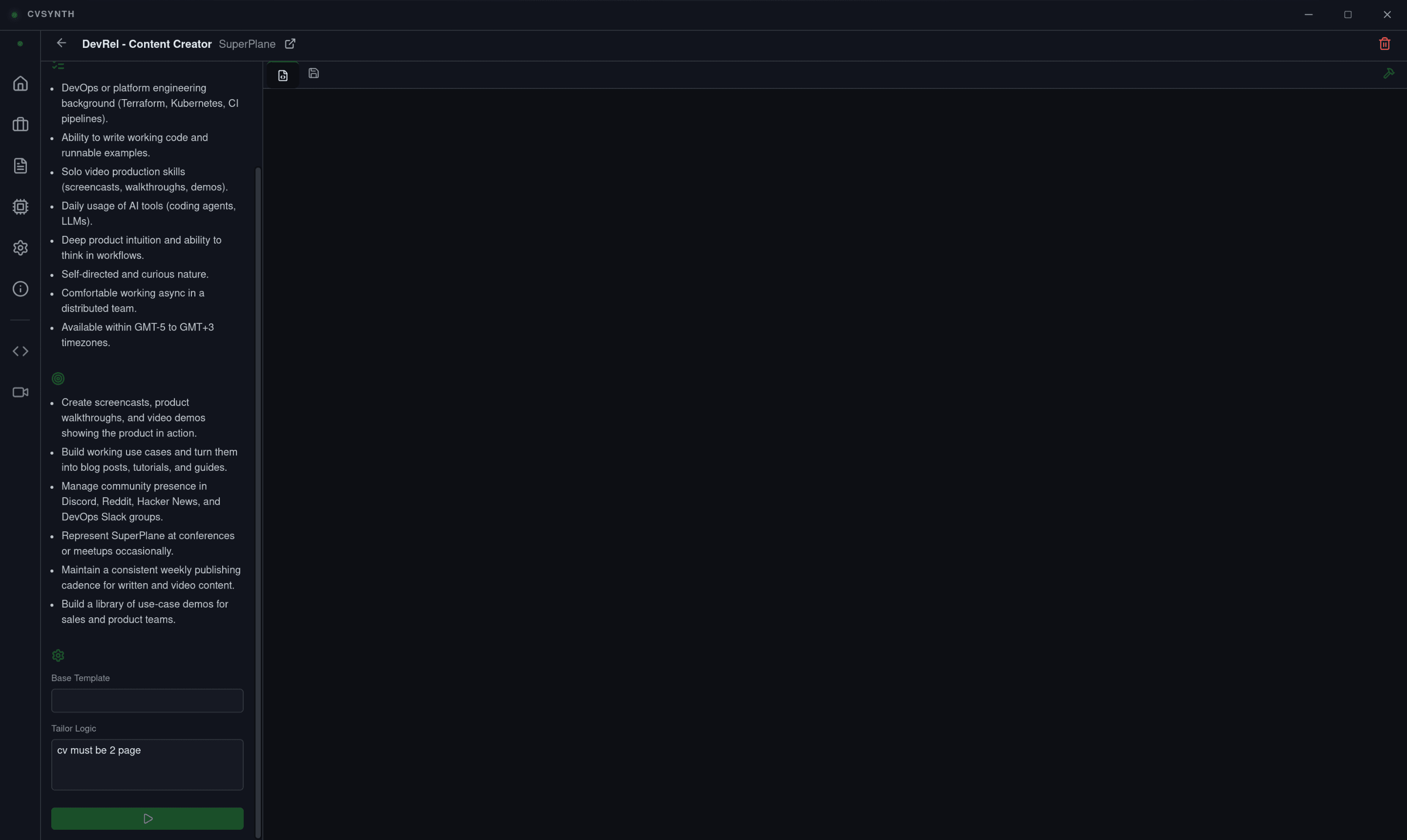 CVSynth Screenshot